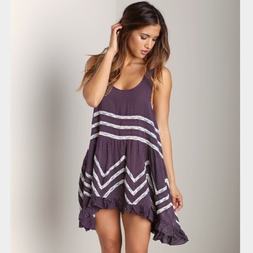 Free People Voile and Lace Trapeze Dress